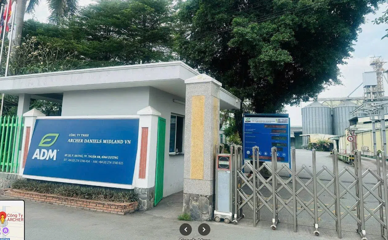 Nhà máy sản xuất thức ăn chăn nuôi ADM Bình Dương