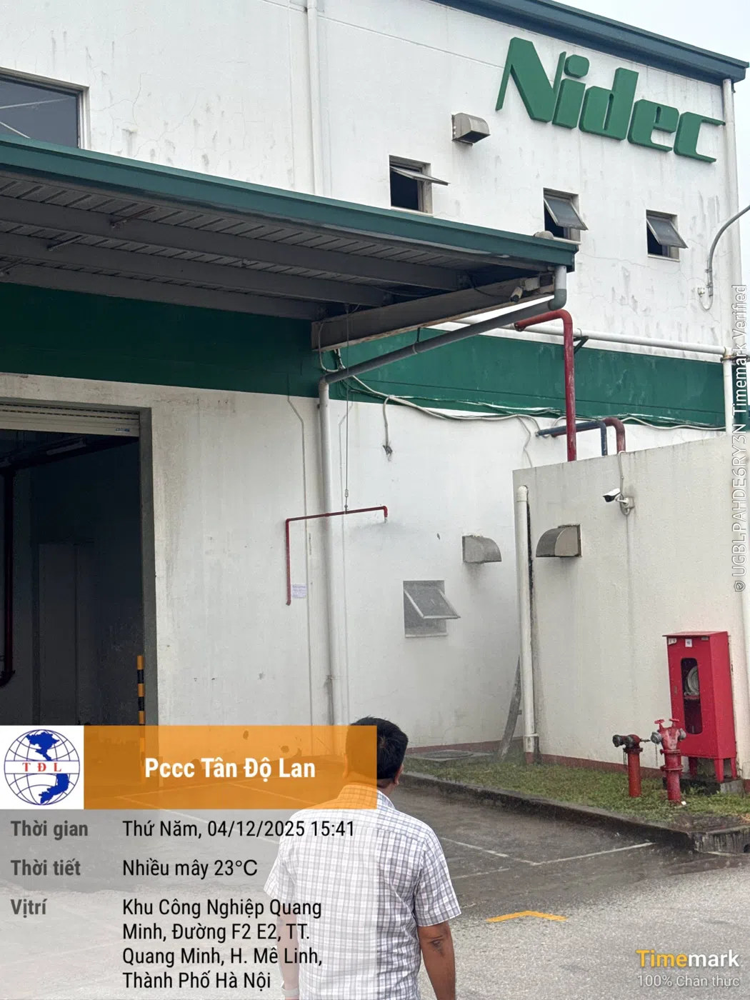 Nhà xưởng sản xuất Nidec Hà Nội